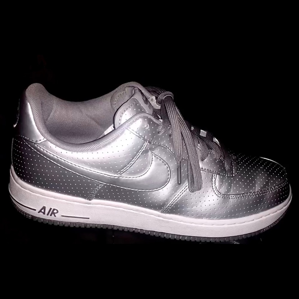 Platinum Nike Air Force Ones